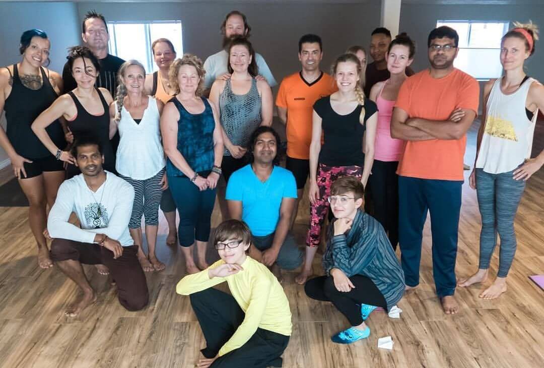 Team member photos from Santosh Yoga Institute