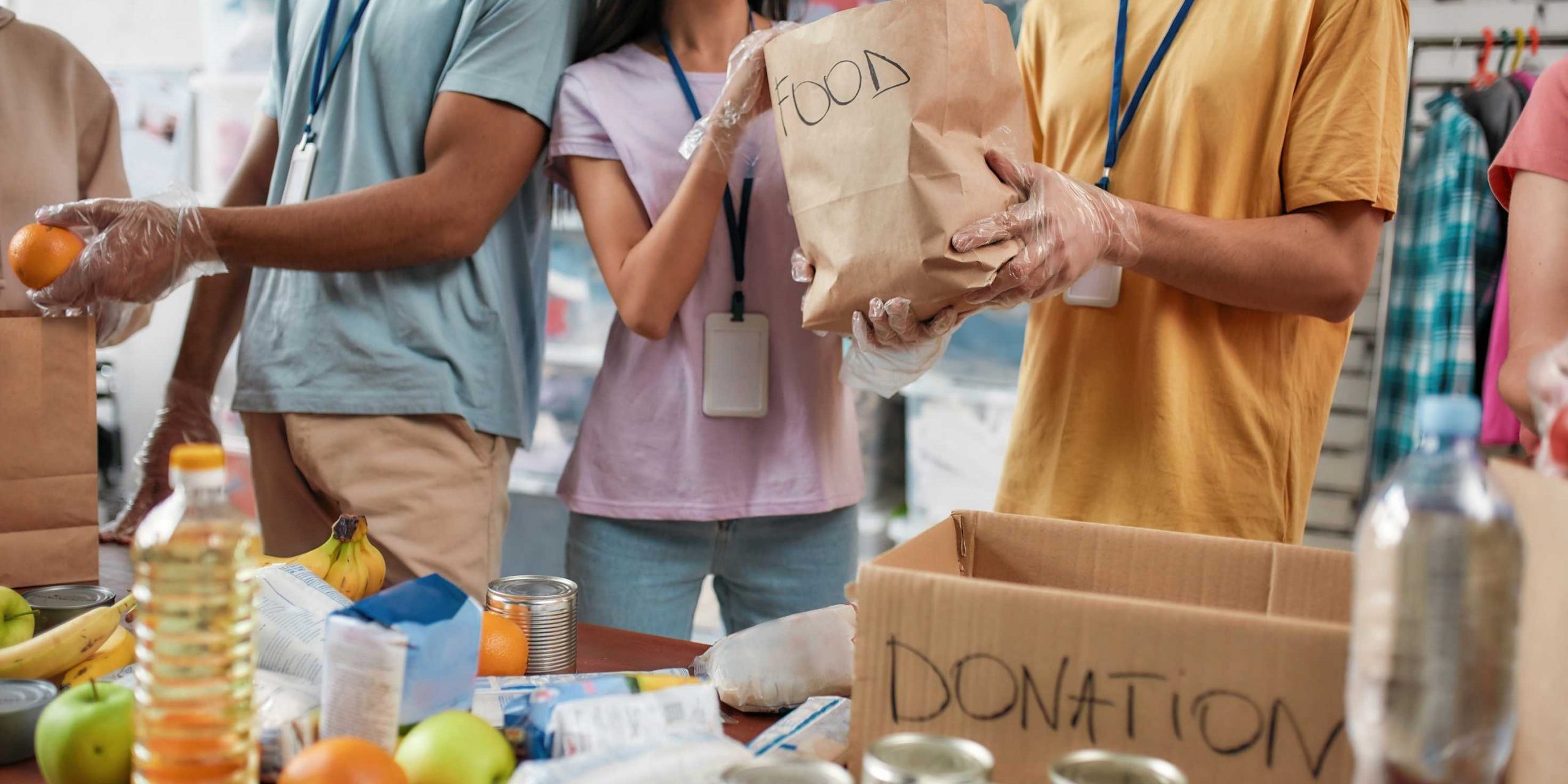 donating food